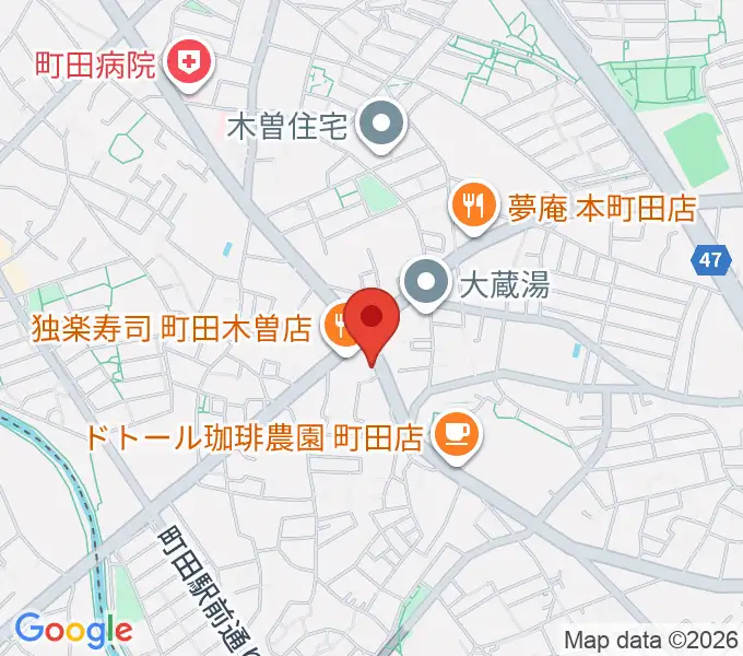 フランツ音楽研究所の地図