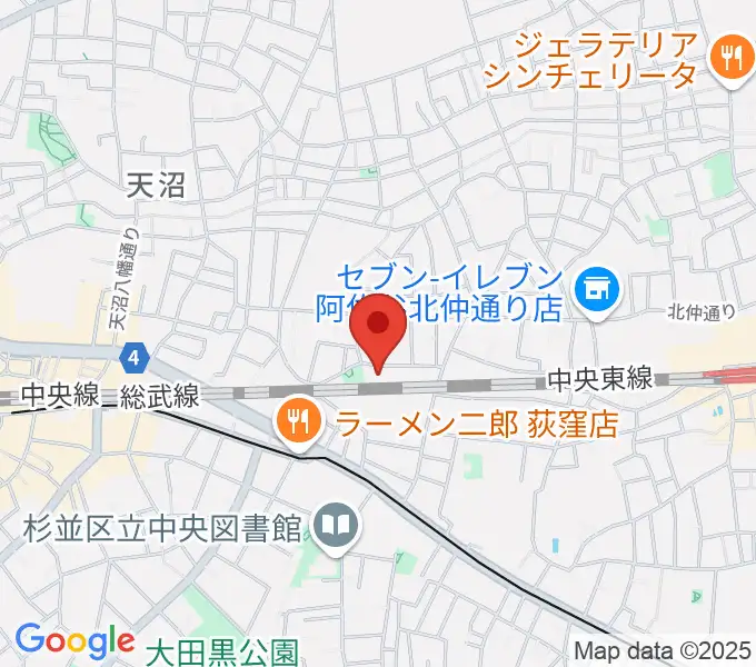 インド音楽教室J.I.N.の地図