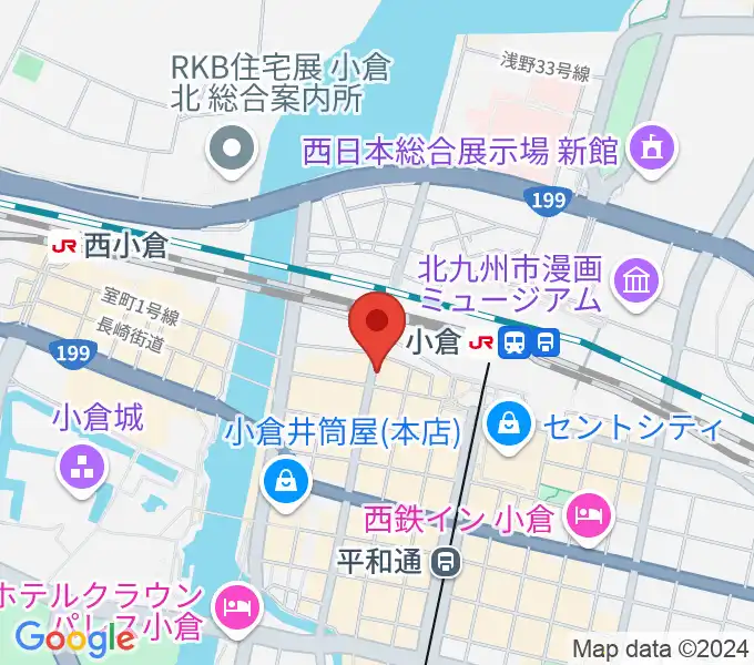 小倉FUSEの地図