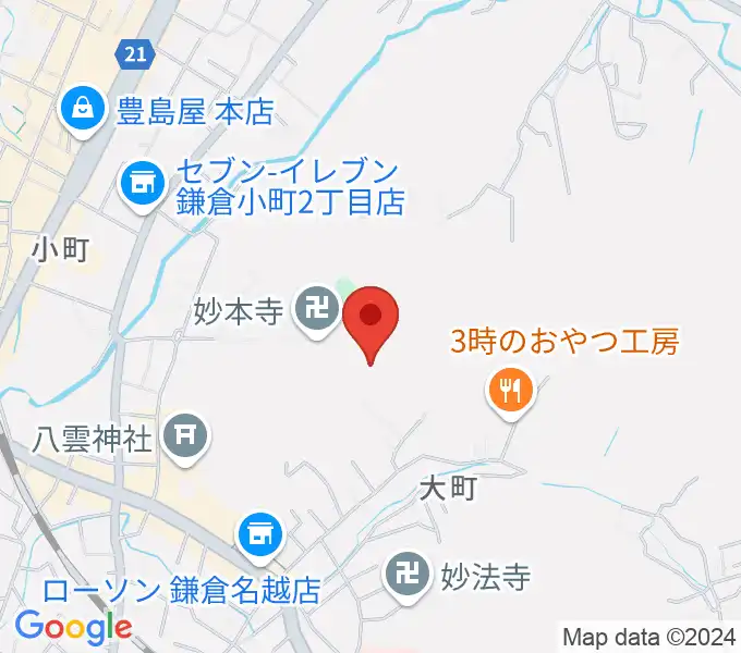 SIFレコーディングスタジオの地図