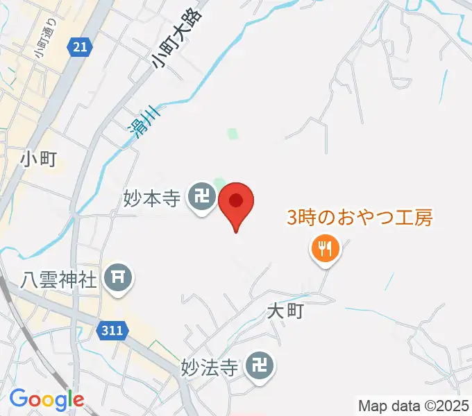 SIFレコーディングスタジオの地図