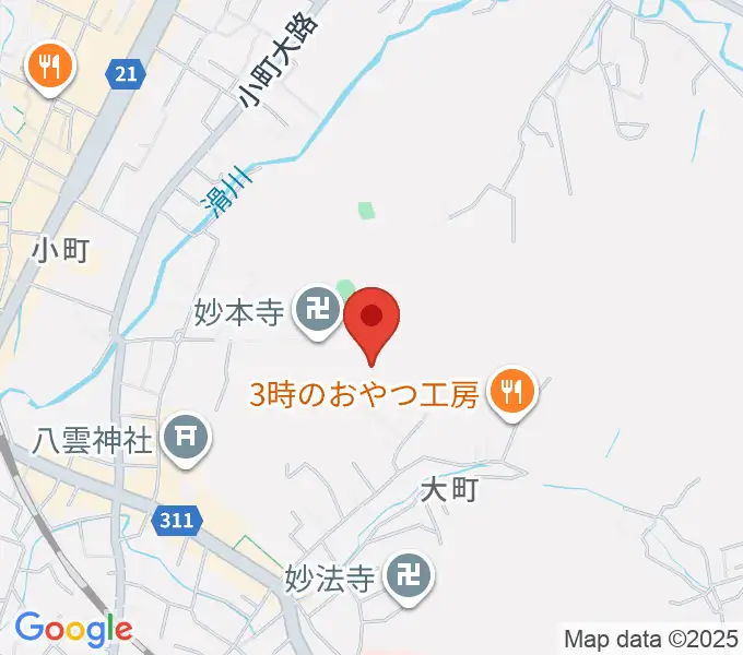SIFレコーディングスタジオの地図