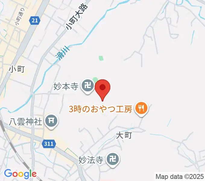 SIFレコーディングスタジオの地図