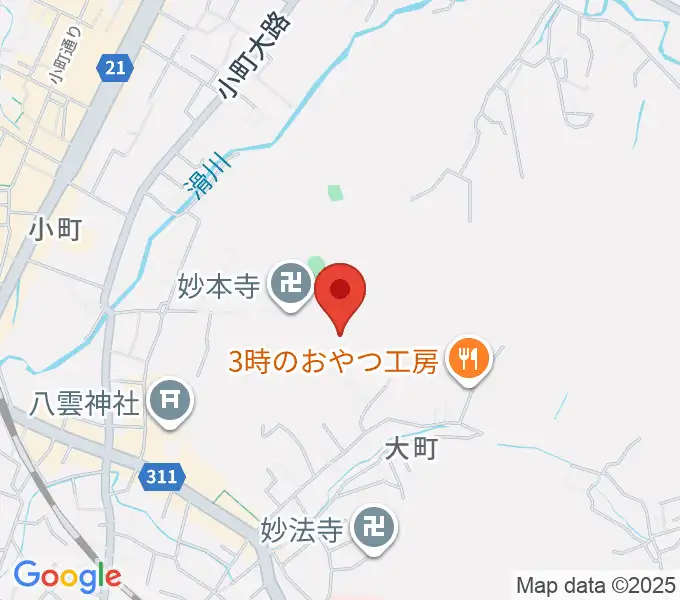 SIFレコーディングスタジオの地図