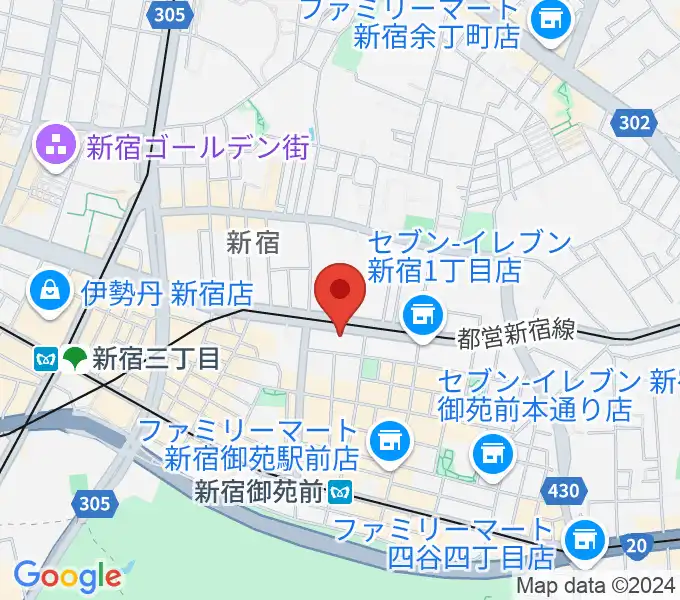 新宿WildSideTokyoの地図