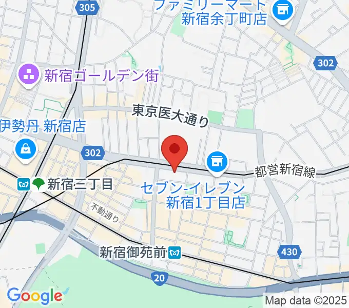 新宿WildSideTokyoの地図