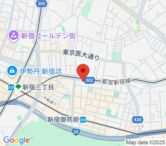 新宿WildSideTokyoの地図