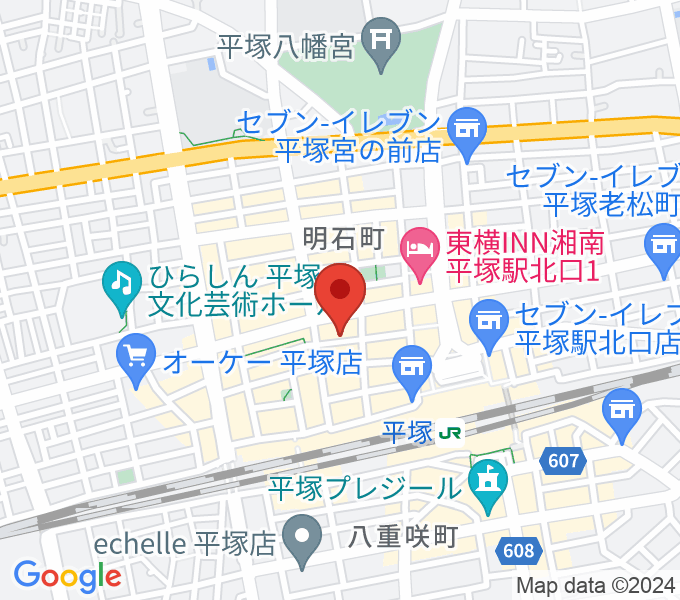 パプリカミュージックスタジオ平塚の場所
