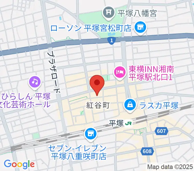 パプリカミュージックスタジオの地図