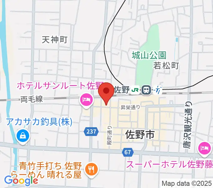 佐野ダイニングバー・ケンの地図
