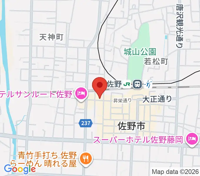 佐野ダイニングバー・ケンの地図