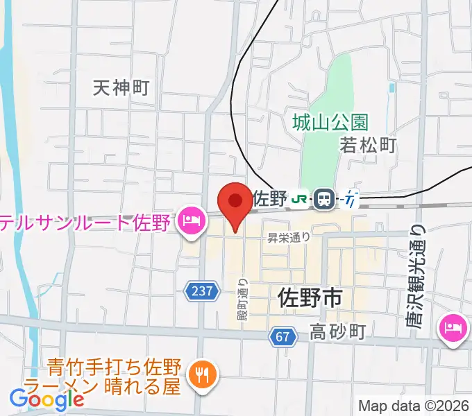 佐野ダイニングバー・ケンの地図