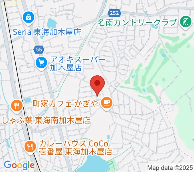 榊原ギター工房の地図
