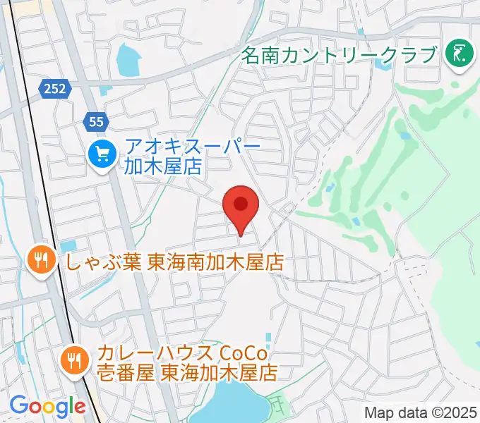 榊原ギター工房の地図