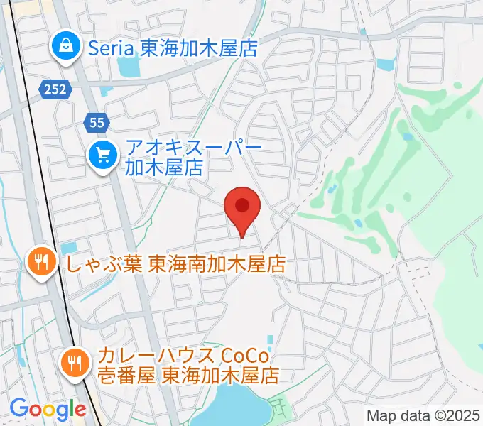 榊原ギター工房の地図