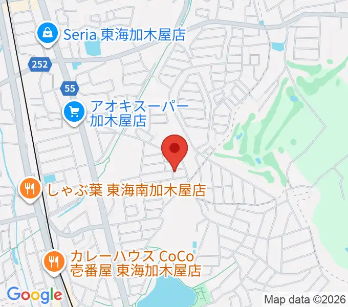 榊原ギター工房の地図