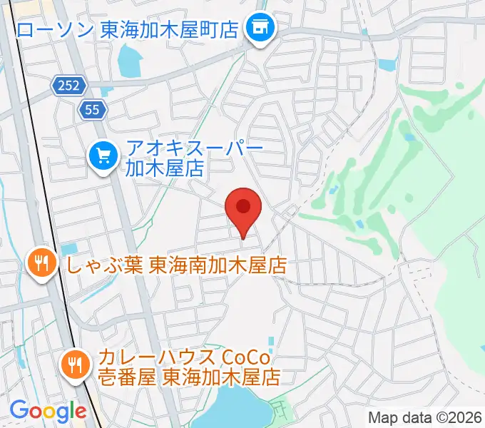 榊原ギター工房の地図