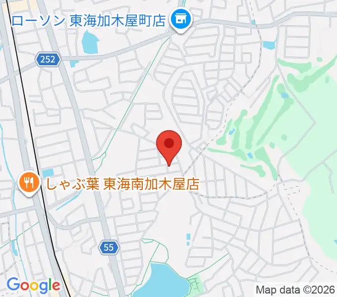 榊原ギター工房の地図
