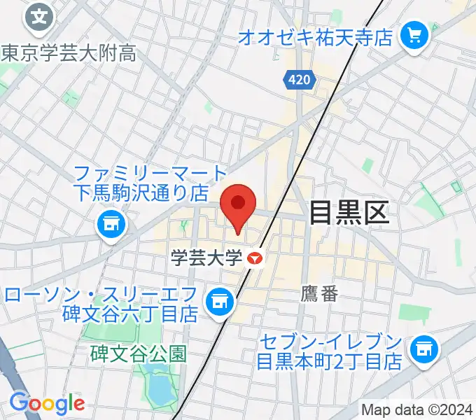 シェリーミュージックスクールの地図