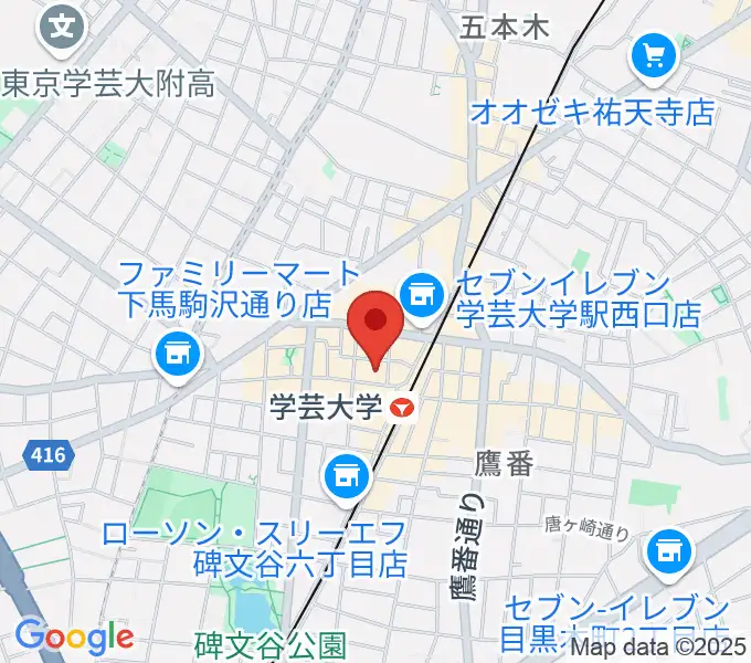 シェリーミュージックスクールの地図