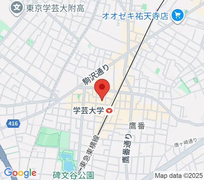 シェリーミュージックスクールの地図