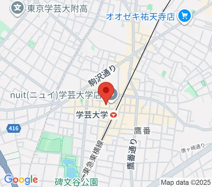 シェリーミュージックスクールの地図