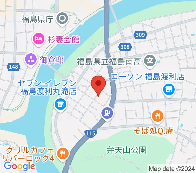 レコーディングスタジオ・スイッチの地図