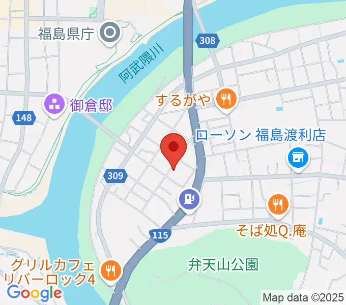 レコーディングスタジオ・スイッチの地図