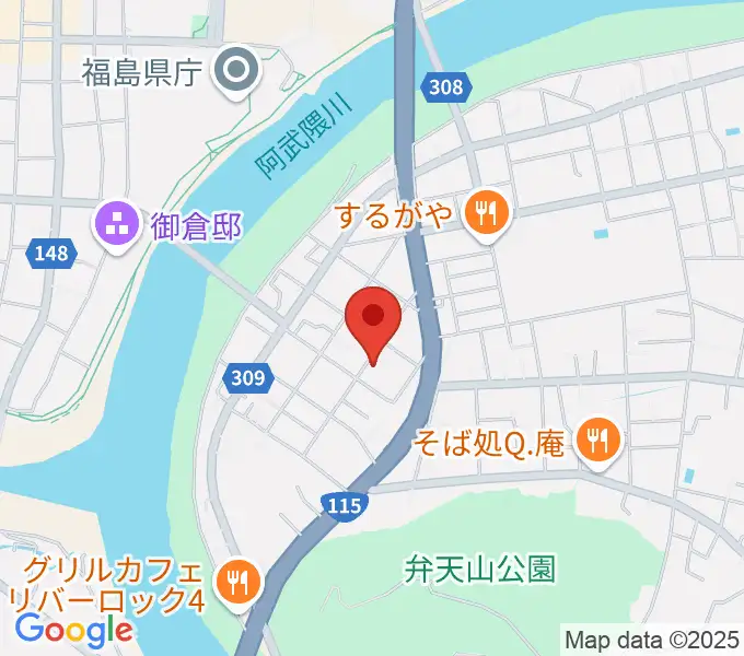 レコーディングスタジオ・スイッチの地図