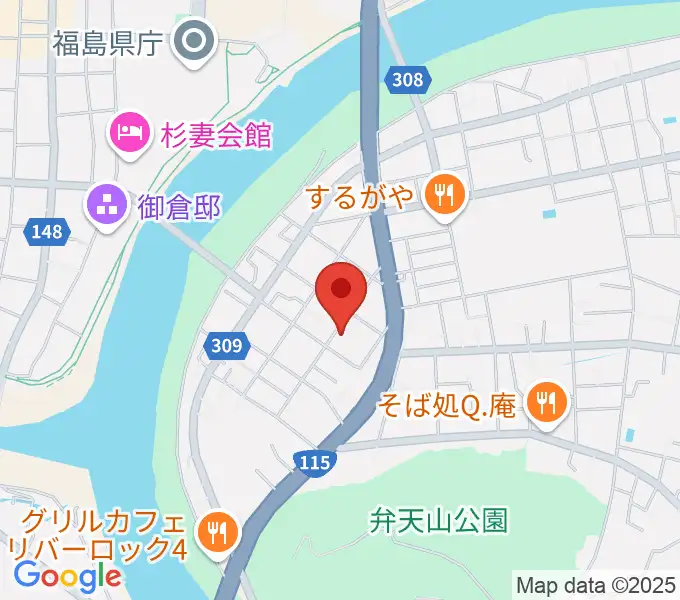 レコーディングスタジオ・スイッチの地図
