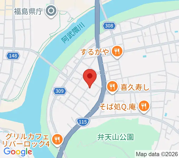 レコーディングスタジオ・スイッチの地図