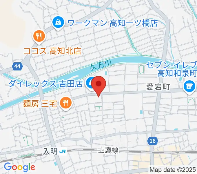 高知キャラバンサライの地図