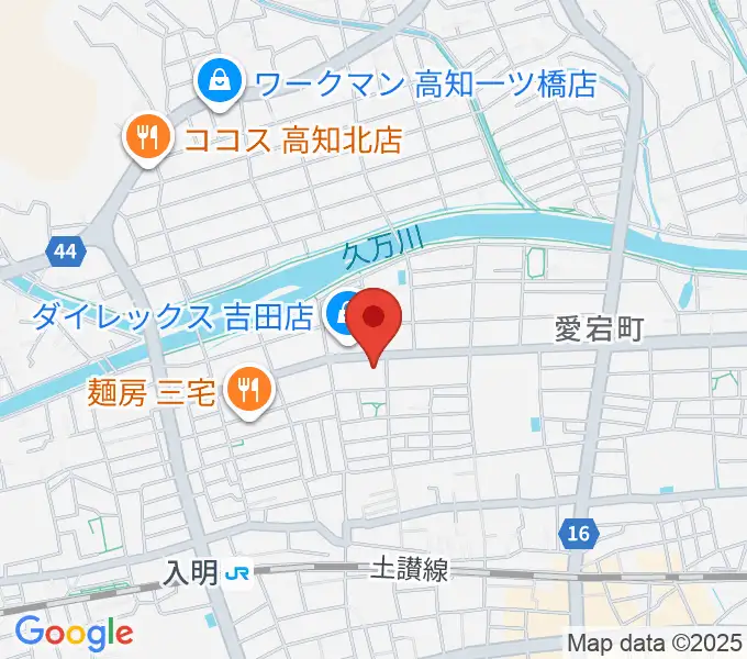 高知キャラバンサライの地図