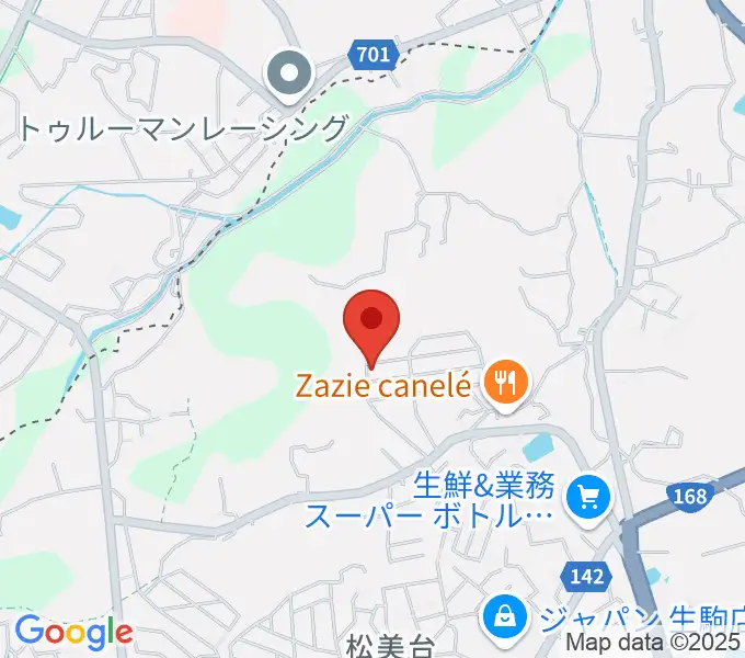 浦恩城音楽教室の地図