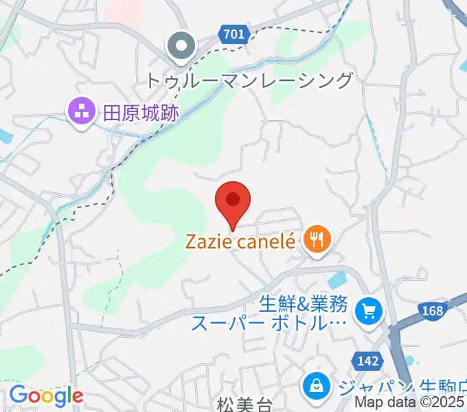 浦恩城音楽教室の地図