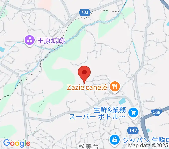 浦恩城音楽教室の地図