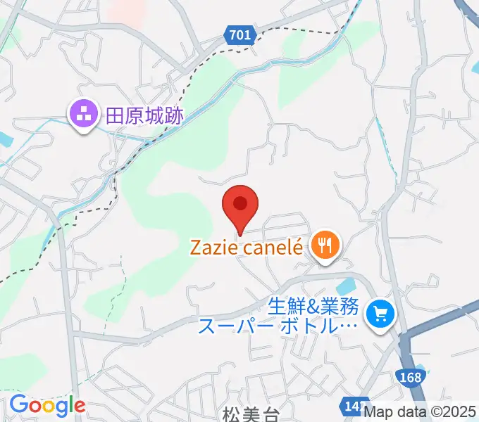 浦恩城音楽教室の地図