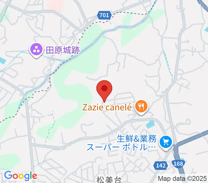 浦恩城音楽教室の地図