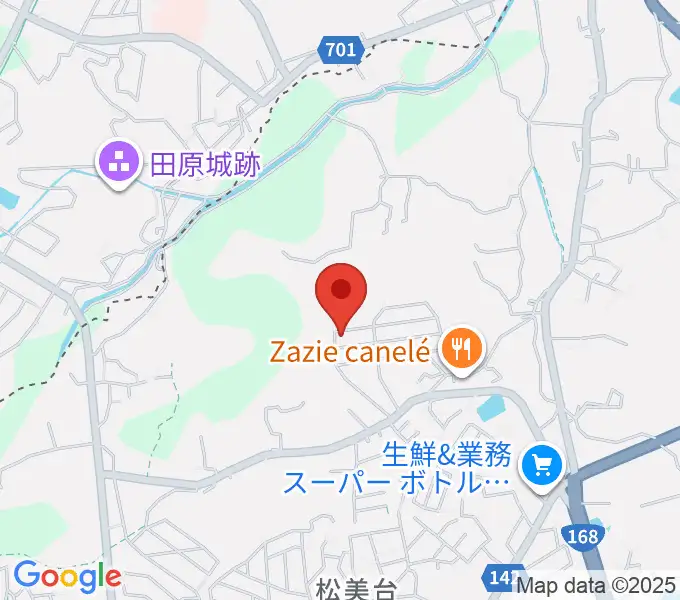 浦恩城音楽教室の地図