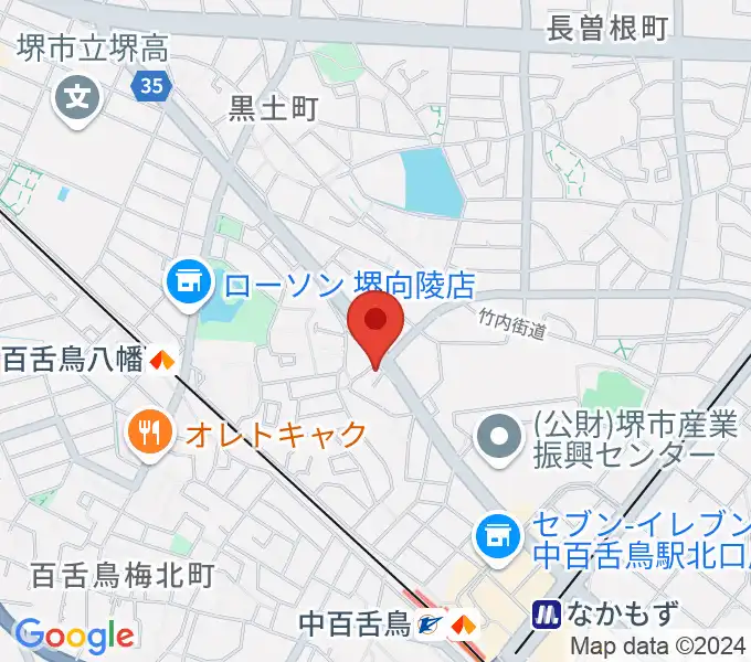 音楽スタジオmoaの地図