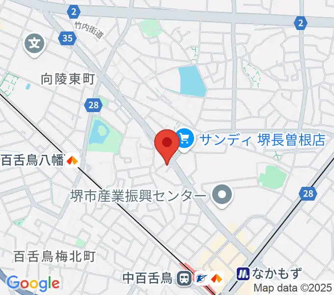 音楽スタジオmoaの地図