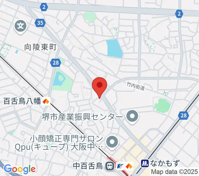 音楽スタジオmoaの地図