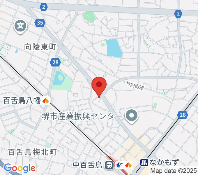 音楽スタジオmoaの地図