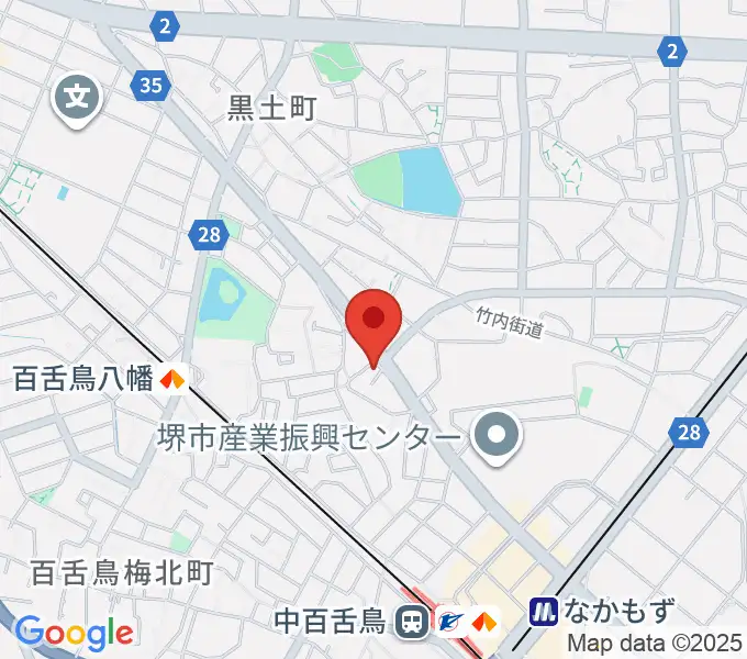 音楽スタジオmoaの地図
