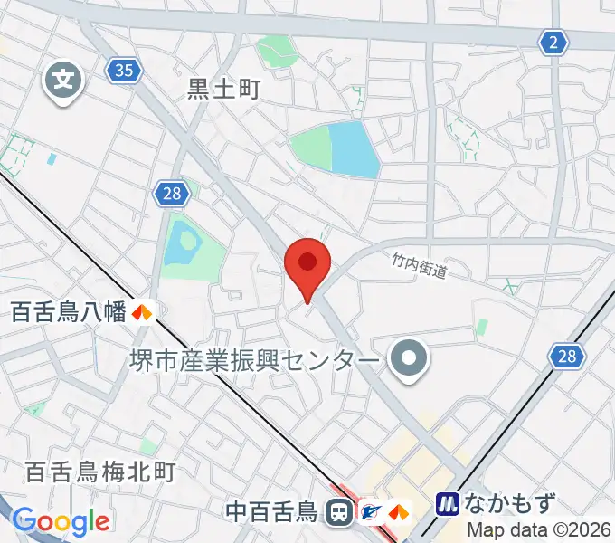 音楽スタジオmoaの地図