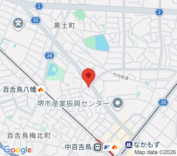 音楽スタジオmoaの地図