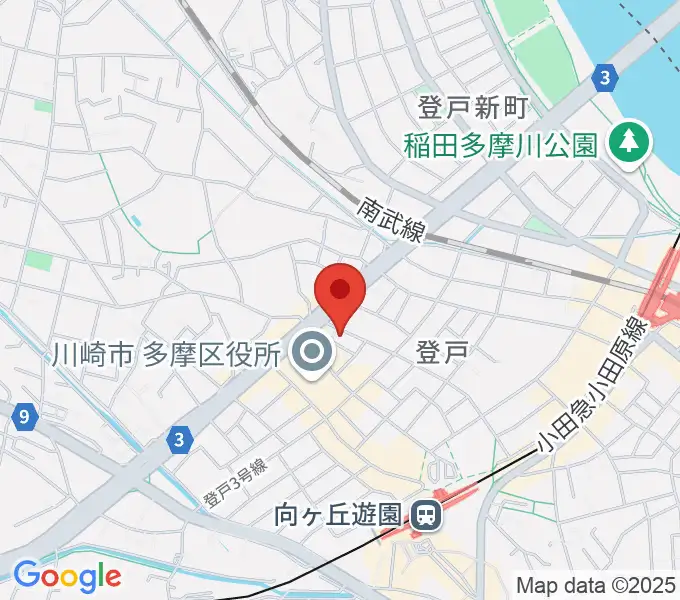 [移転]スタジオウェイクフィールド[登戸]の地図
