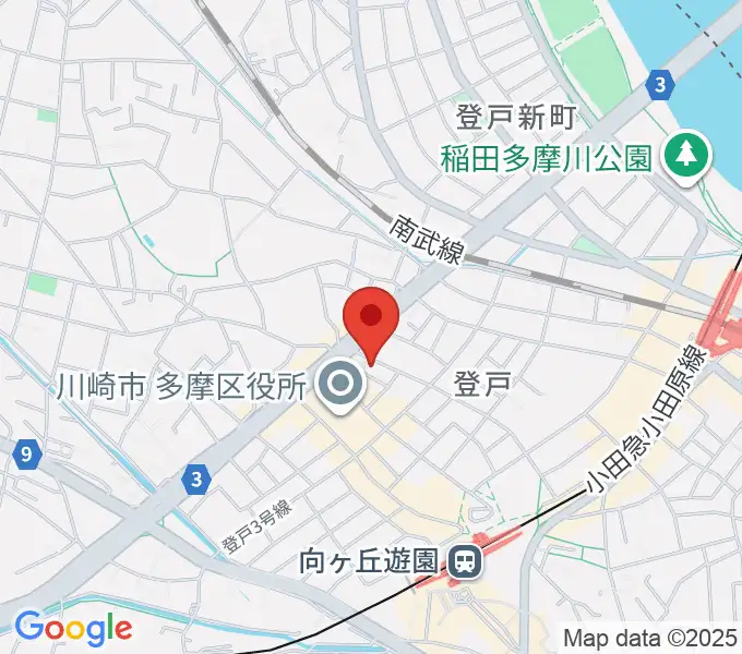 [移転]スタジオウェイクフィールド[登戸]の地図