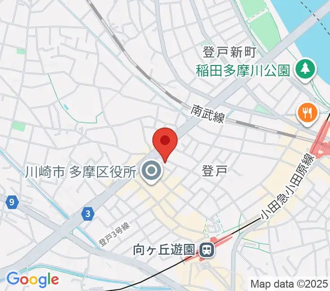 [移転]スタジオウェイクフィールド[登戸]の地図