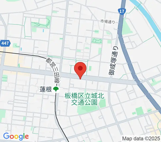 エアーサウンドスタジオの地図